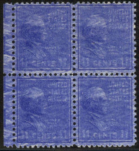 816-11c-Prexie-Over-Inking-Block-of-4-LH-NH